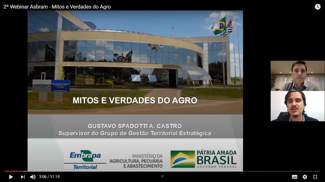 Você está visualizando atualmente Webinar aponta mitos e verdades do agro – 28/08/2020