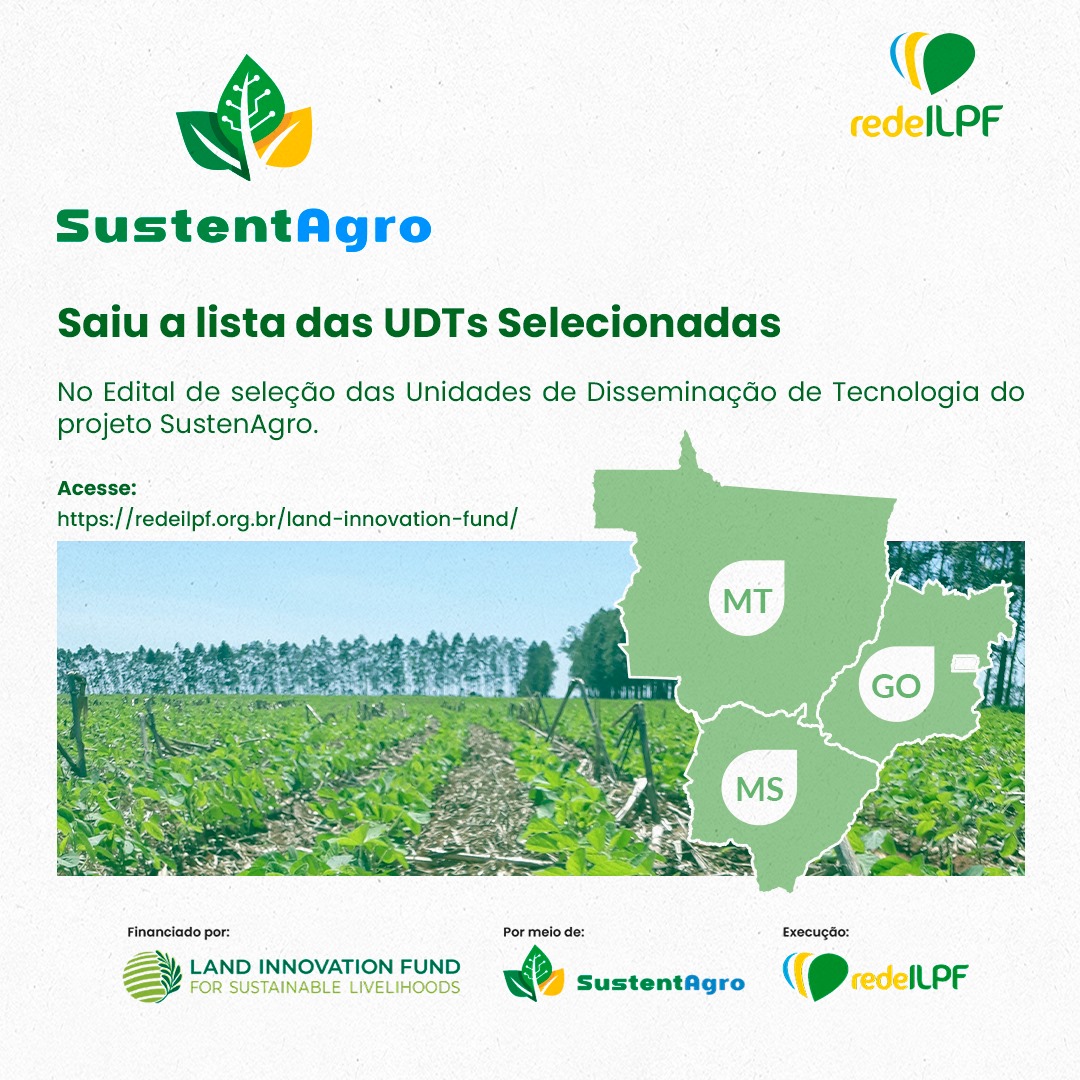 Você está visualizando atualmente Saiu a lista das 18 propriedades selecionadas para Unidades de Disseminação de Tecnologia (UDTs) no projeto SustenAgro.