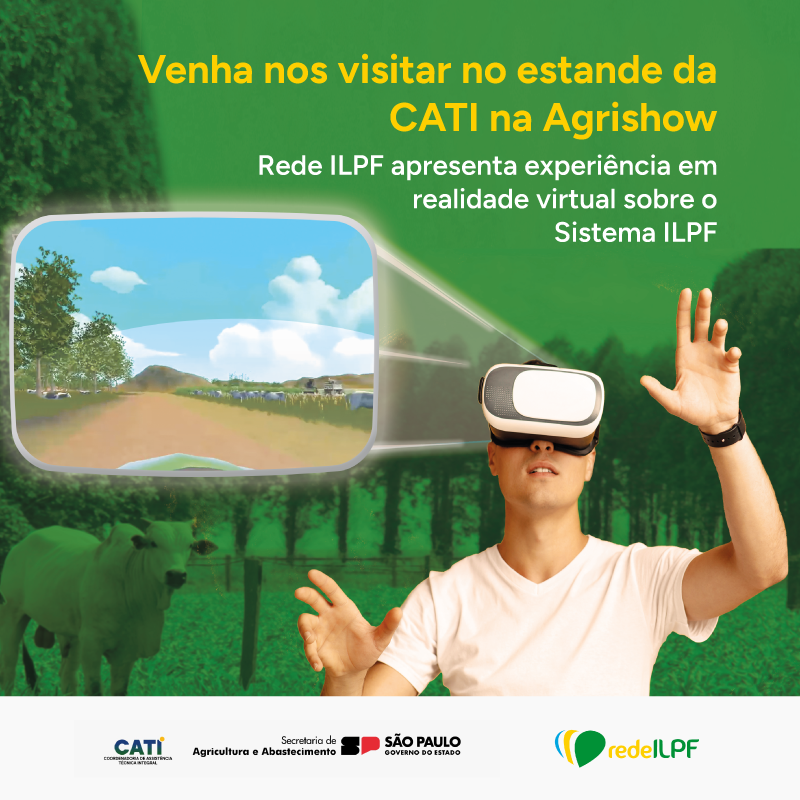 No momento, você está visualizando Rede ILPF apresenta na Agrishow experiência em realidade virtual sobre o Sistema ILPF