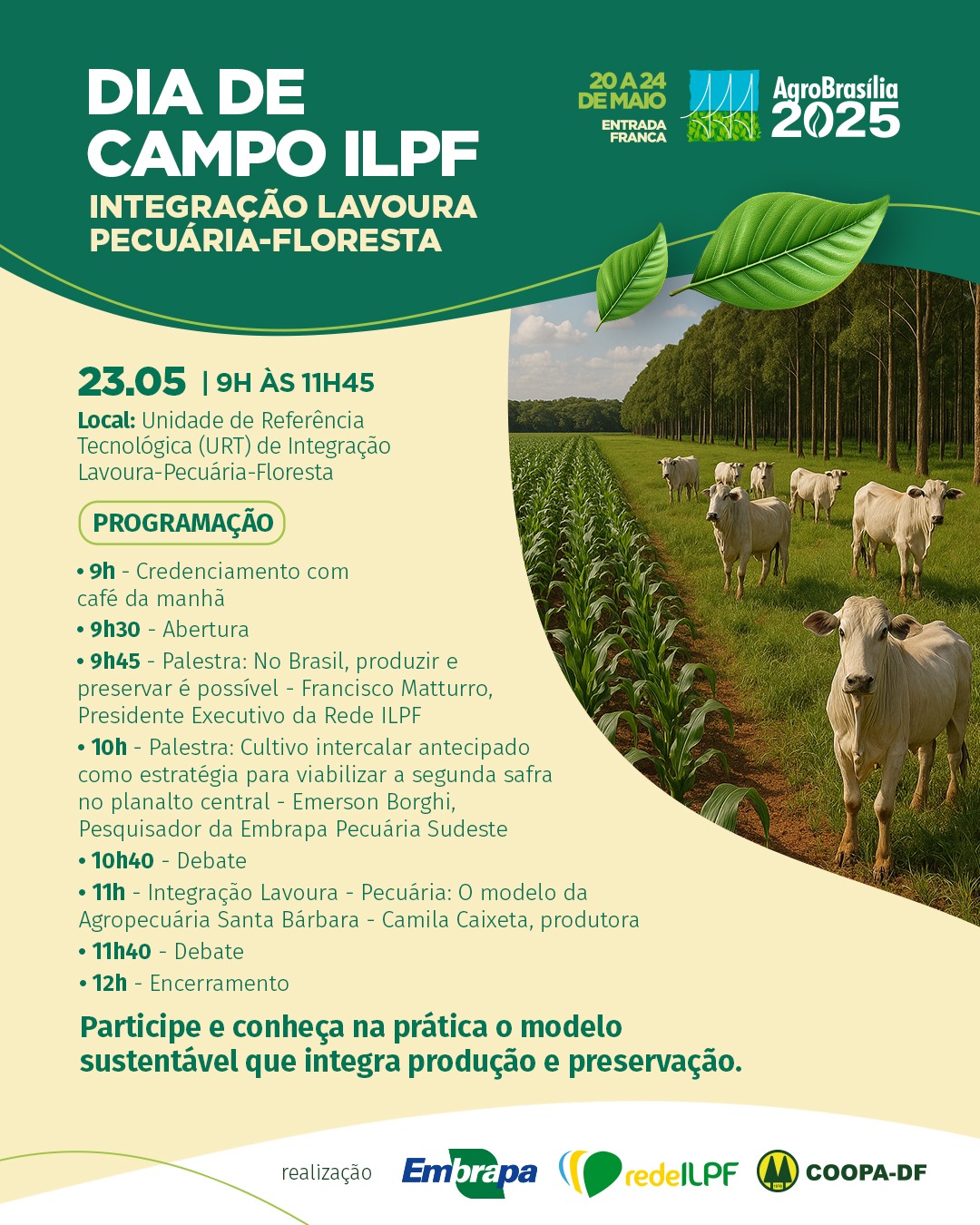 No momento, você está visualizando Rede ILPF marca presença na AgroBrasília